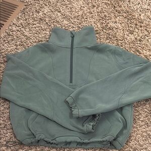 Lululemon Athletica Green Oversized Long Sleeve Sweatshirt